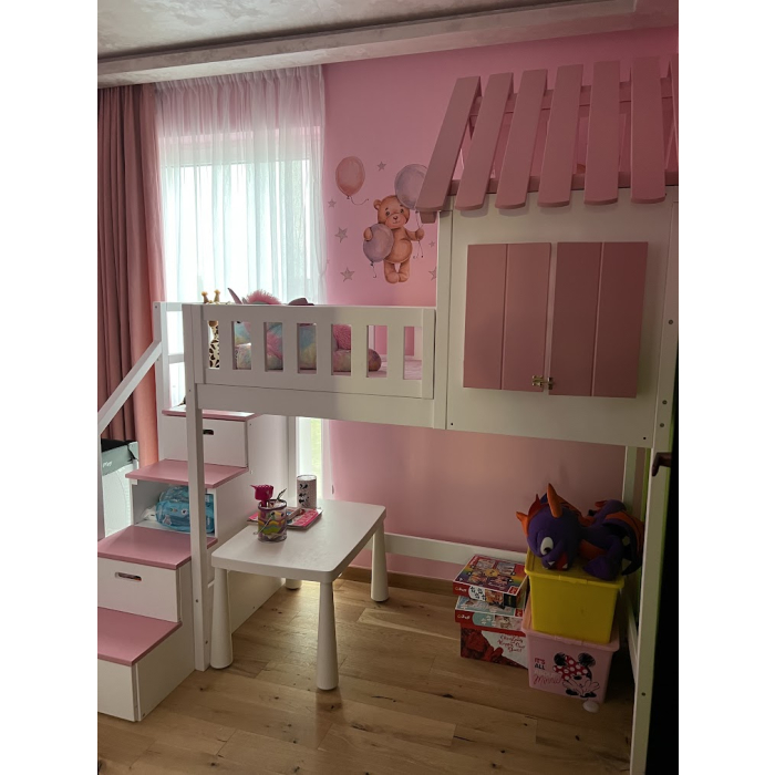 Kinder Hochbett mit  Treppe